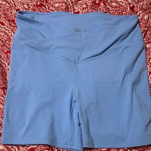 Fabletics Light Blue Bike Shorts